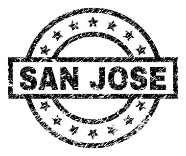 Grunge San Jose damga mühür dokulu