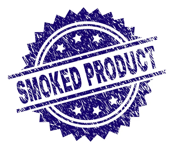 Grunge Textured Smoked Product Stempel Siegel — Stockvektor