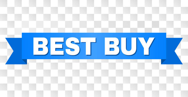 Голубая лента с названием BEST BUY Title

