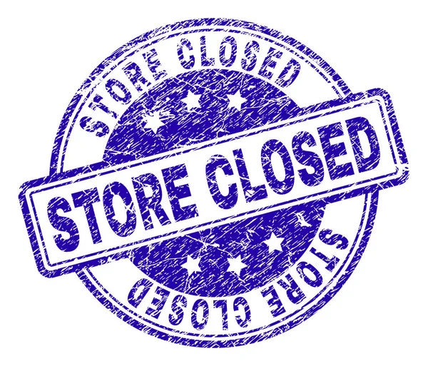 Çizik dokulu dükkan kapalı damga mühür