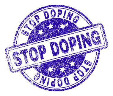 Grunge damga mühür Doping Stop dokulu