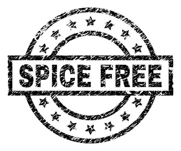 Grunge Texturé SPICE FREE Stamp Seal — Image vectorielle