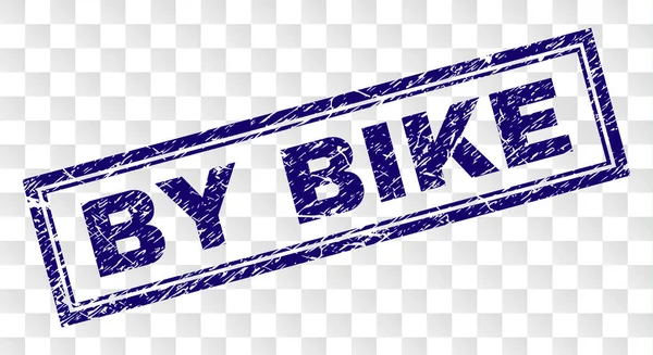 Mit Fahrrad-Rechteck-Marke zerkratzt — Stockvektor