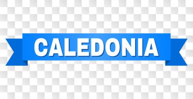 Blue Stripe with CALEDONIA Caption