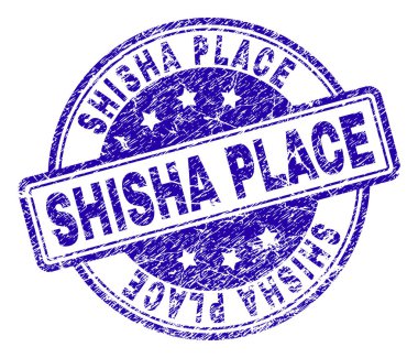 Grunge Shisha yer damga mühür dokulu