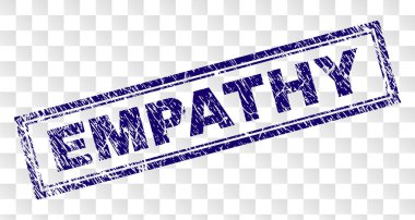 Grunge empati dikdörtgen damgası
