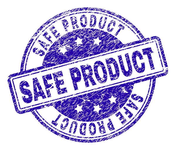 Грандж текстурований SAFE PRODUCT штамп ущільнення — стоковий вектор