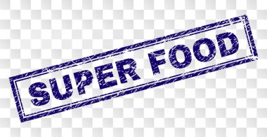 Çizik süper gıda dikdörtgen damga