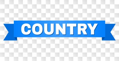 Blue Stripe with COUNTRY Caption