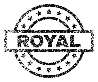 Dokulu Kraliyet damga mühür çizik