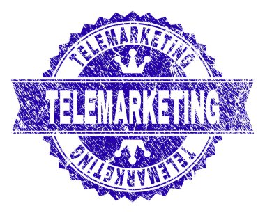 Kurdeleli Grunge Dokulu Telemarketing Damga Mührü