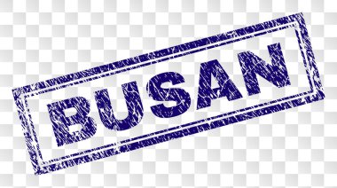 Grunge Busan dikdörtgen damgası