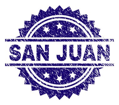 San Juan damga mühür grunge dokulu