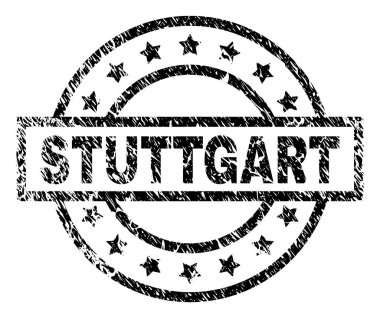 Dokulu Stuttgart damga mühür çizik