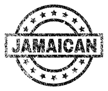 Dokulu Jamaika damga mühür çizik