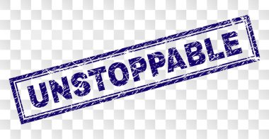 Grunge durdurulamaz dikdörtgen damgası