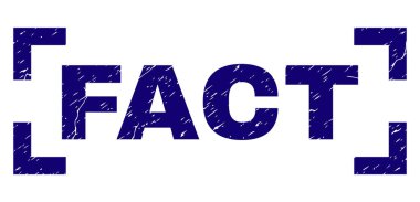 Scratched Textured FACT Stamp Seal Between Corners
