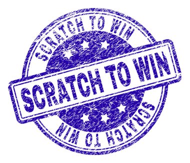 Kazanmak damga mühür için dokulu çizik çizik