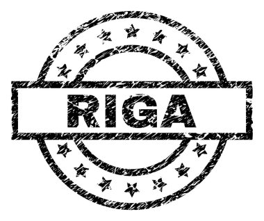 Grunge Riga damga mühür dokulu