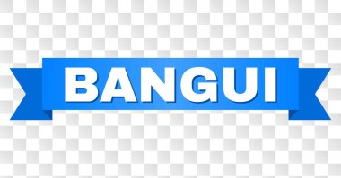 Mavi kurdele Bangui başlık ile