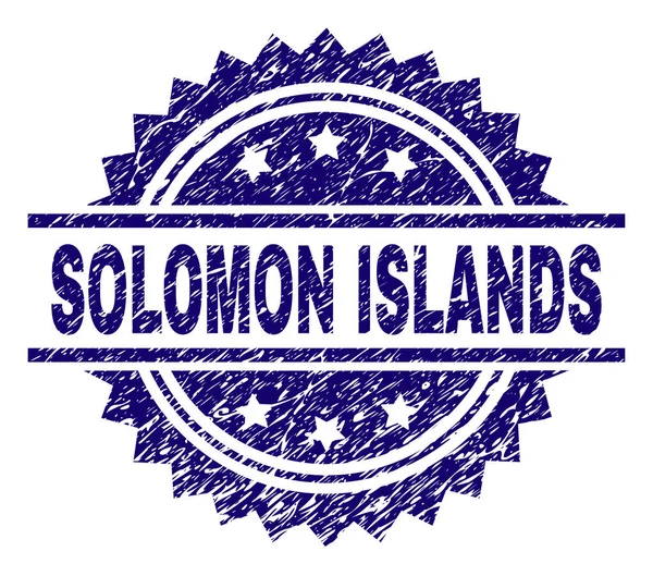 Dokulu Solomon Adaları damga mühür çizik