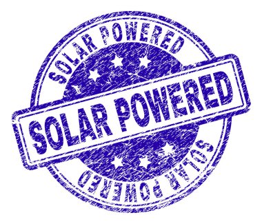 Güneş enerjili damga mühür grunge dokulu