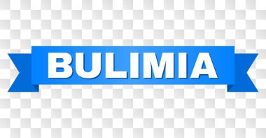 Bulimia başlık ile mavi bant