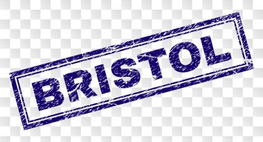Grunge Bristol dikdörtgen damgası