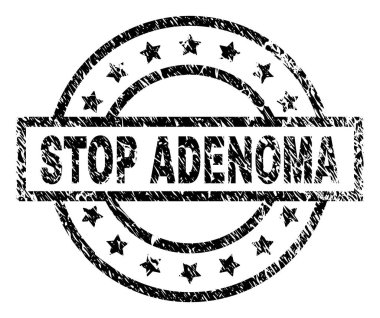 Grunge Stop Adenoma damga mühür dokulu