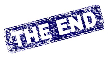 Yuvarlatılmış dikdörtgen damga grunge sonunda çerçeveli