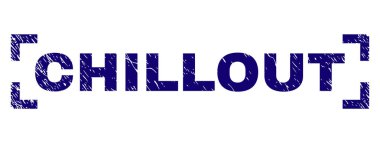 Grunge Chillout damga mühür köşeler arasında dokulu