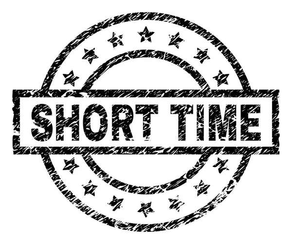 Grunge texturált rövid idő bélyegző-pecsét — Stock Vector