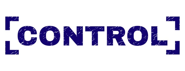 Selo de carimbo texturizado Grunge CONTROL entre cantos —  Vetores de Stock
