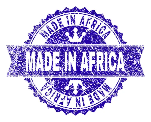 Grunge tett a Africa szerkezetű bélyeg fóka szalag — Stock Vector
