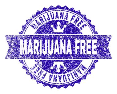 Dokulu esrar ücretsiz damga mühür kurdele ile çizik