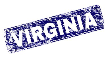 Yuvarlatılmış dikdörtgen damga çizilmiş Virginia çerçeveli