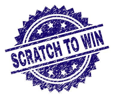 Kazanmak damga mühür için dokulu çizik çizik