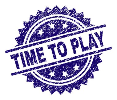 Damga mühür oynamak için dokulu zaman çizik