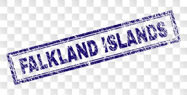 Çizik Falkland Adaları dikdörtgen damgası