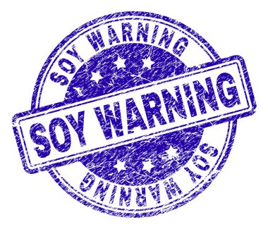 Dokulu soya uyarı damga mühür çizik