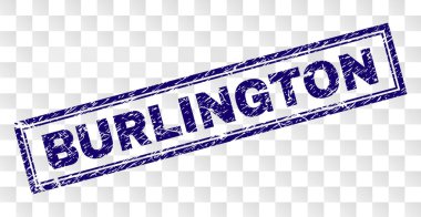 Grunge Burlington dikdörtgen damgası