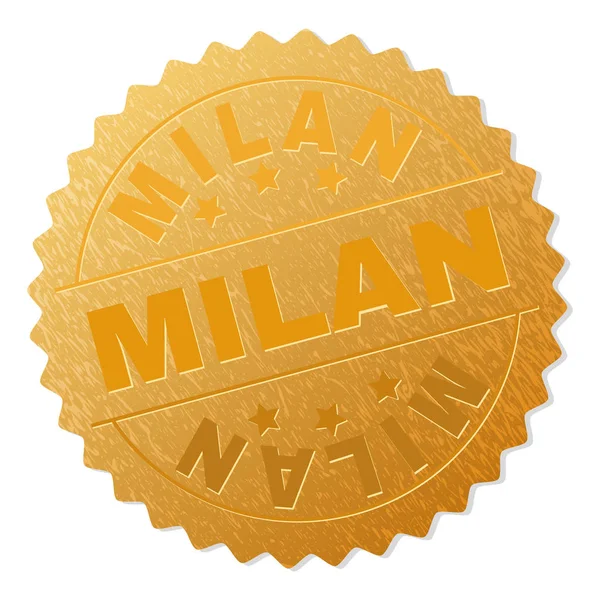 Золотая марка МИЛАН — стоковый вектор
