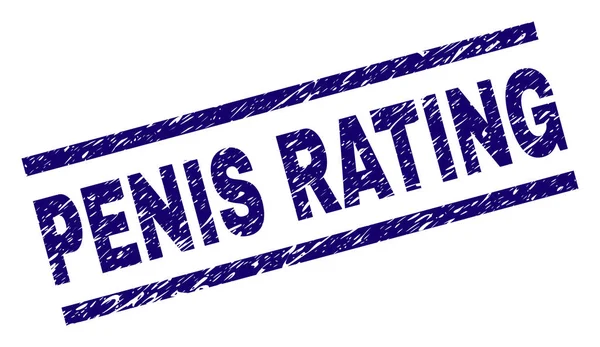 Repad texturerat Penis Rating stämpelplatta — Stock vektor