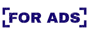 Grunge reklamlar için damga mühür köşeler arasında dokulu.