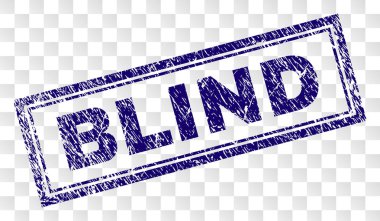 Çizik kör dikdörtgen damgası