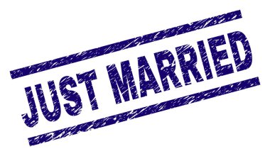 Sadece evli damga mühür grunge dokulu