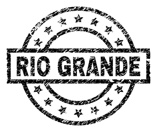 Dokulu Rio Grande damga mühür çizik