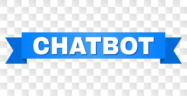 Cinta azul con título CHATBOT — Vector de stock
