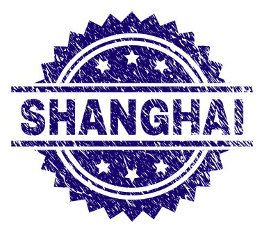 Dokulu Shanghai damga mühür çizik