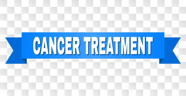 Biru Belang dengan CANCER Caption TREATMENT - Stok Vektor